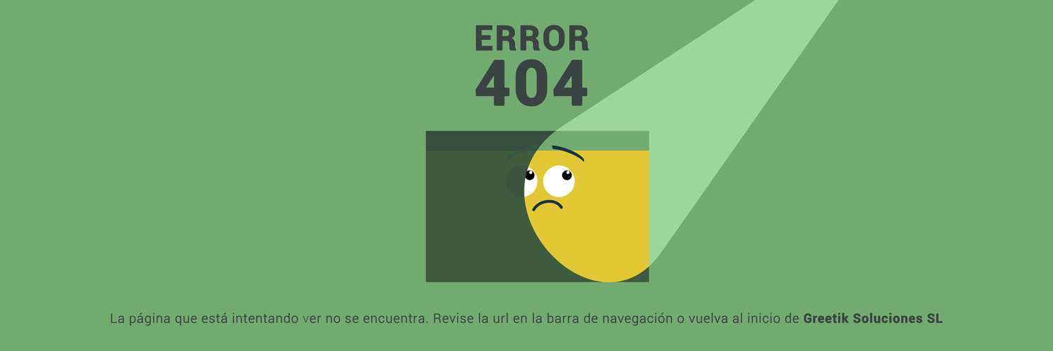 Página 404 de Greetik Soluciones