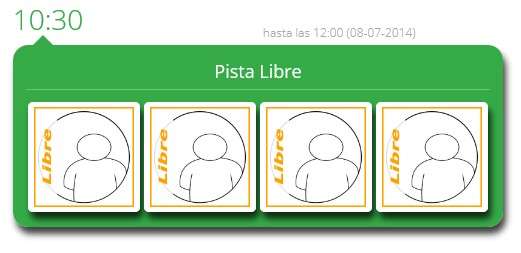 Reservik en m&oacute;vil: listado de pistas disponibles