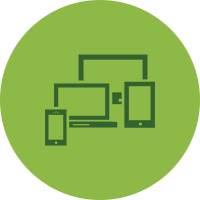 Icono de dispositivos: software de p&aacute;del multiplataforma